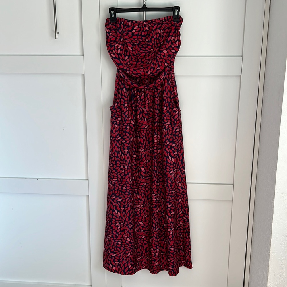 MIDI strapless dress. Size Large